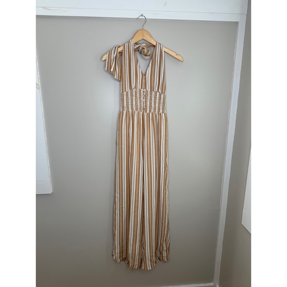 American Eagle Outfitters Pants - American Eagle Outfitters‎ Women's Halter Jumpsuit Striped Casual Summer M